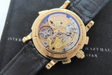 IWC DESTRIERO SCAFUSIA 18K GOLD REF 1868 MINUTE REPEATER CHRONOGRAPH TOURBILLON! 7