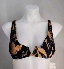 Nwt Women's Cupshe Wild Whisper V-wire Bikini Top Size M