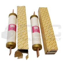 LOT OF 2 NEW BUSSMANN RES 100 SUPER-LAG RENEWABLE FUSE 100A 600V READ 