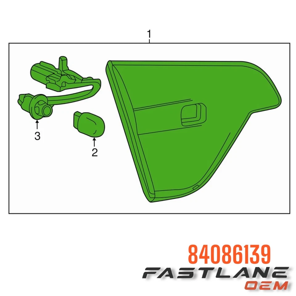 Buick Envision 2016-2018 cierre trasero derecho lámpara de señal auxiliar nuevo OEM 84086139 Foto 3 de 4