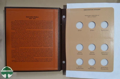 NEW U.S. INNOVATION DOLLARS DANSCO ALBUM INCLUDING PROOF #8188 - 2018 to 2024