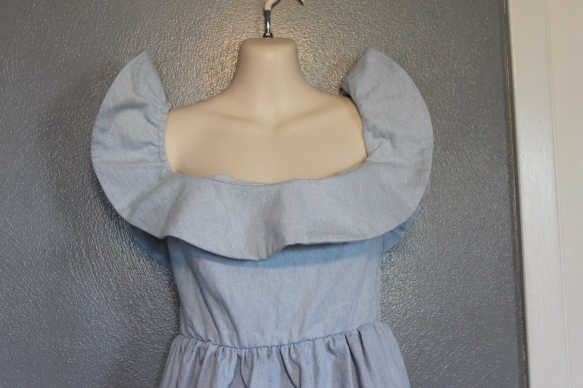 Apiece Apart Blue Denim off Shoulder Dress 4 for sale online | eBay Apiece Apart Blue Denim off Shoulder Dress 4 for sale online | eBay