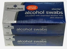 Member's Mark Sterile Alcohol Swabs (800 ct.) Twin Pack.  Skin Cleaner.