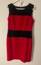 Nine West Women's Dress Size 8 Red Black