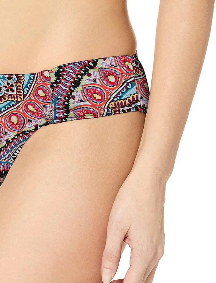 Parte inferior de bikini Kenneth Cole REACTION 175583 para mujer fruncida lateralmente hipster talla M Foto 3 de 3