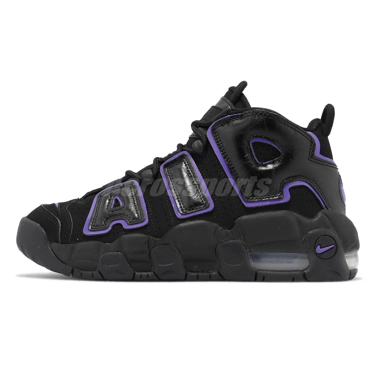 希少NIKE More Uptempo スニーカー　27cm ブラック　パープル Nike Air More Uptempo GS Black Action Grape Purple Kids