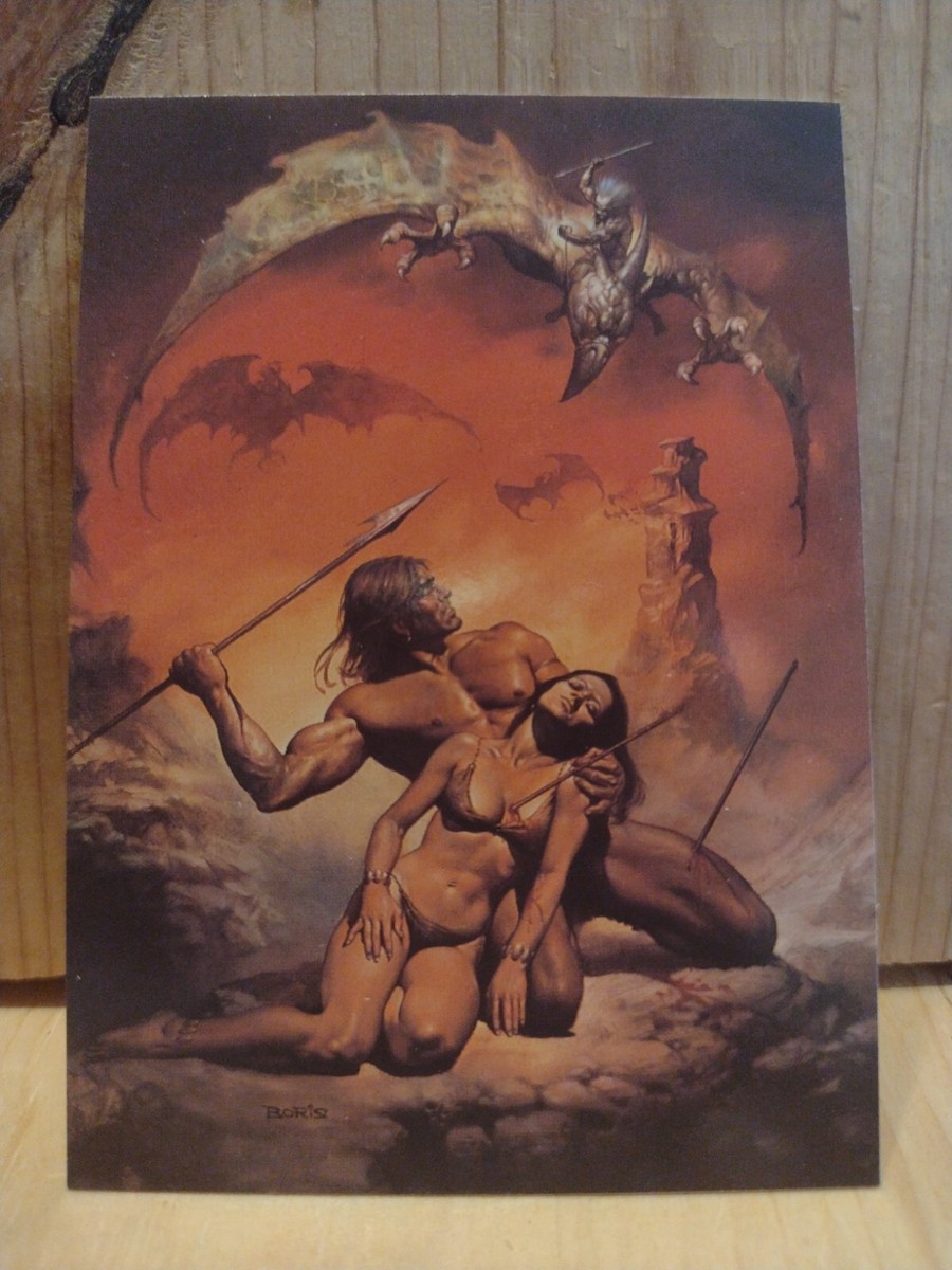 1991 Boris Vallejo SERIES 1 FANTASY ART #69 THE LAST STAND MC2 | eBay