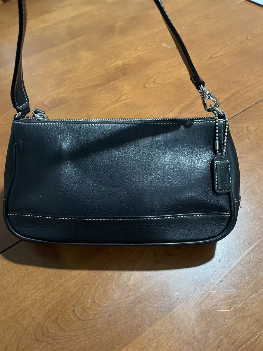 Vintage Coach demi mini bag in black and white in 2023