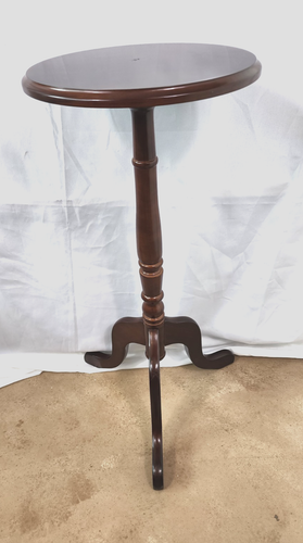 VTG Bombay Company Mahogany Pedestal Table Plant Stand 29”Tall x 12" Taiwan - Picture 2 of 11
