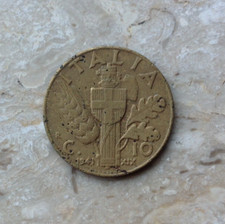 10 Centesimi 1941 Lire Italia XIX Impero Re Vittorio Emanuele III Circolata