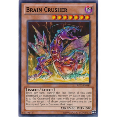 x3 Brain Crusher - BP02-EN047 - Mosaic Rare - 1st | eBay