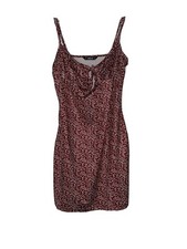 shein floral red slip dress