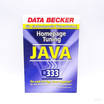 Homepage Tuning JAVA für Eindrucksvolle Werbeauftritte Java-Applets Data Becker