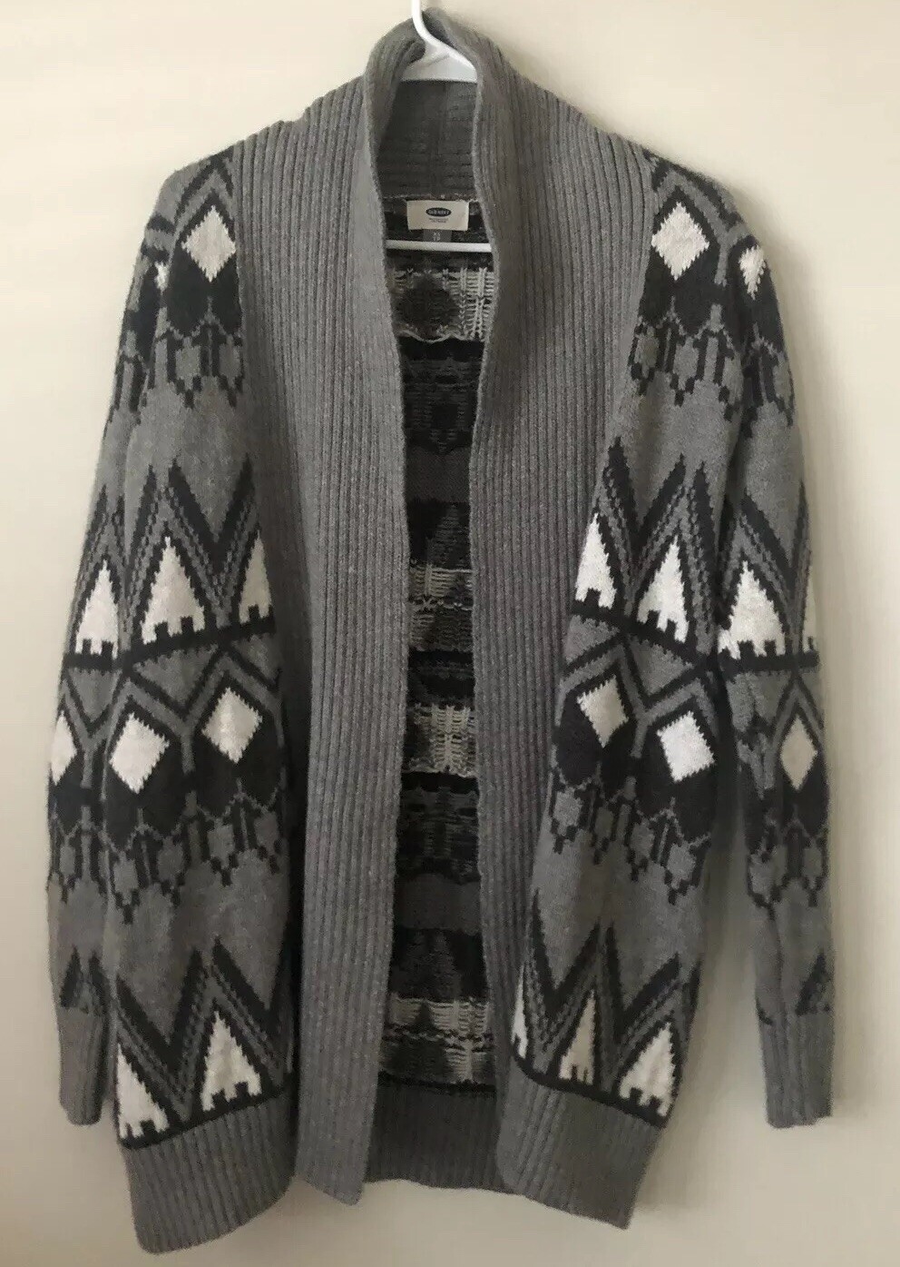 longline navy cardigan