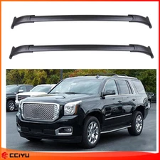 GM Black Roof Rail Cross Bars For 2015-2019 Tahoe Suburban Yukon XL Car Top Rack