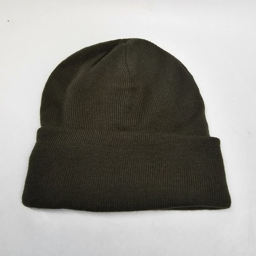 H&M District Supplies Goods Knit Winter Beanie Hat Cap Green Stretch Unisex V5a - Picture 3 of 7