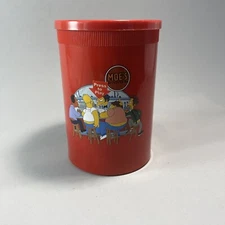 The Simpsons Moe's Tavern Talking Red Beer Koozie WORKS! Homer Lenny Karl Barney
