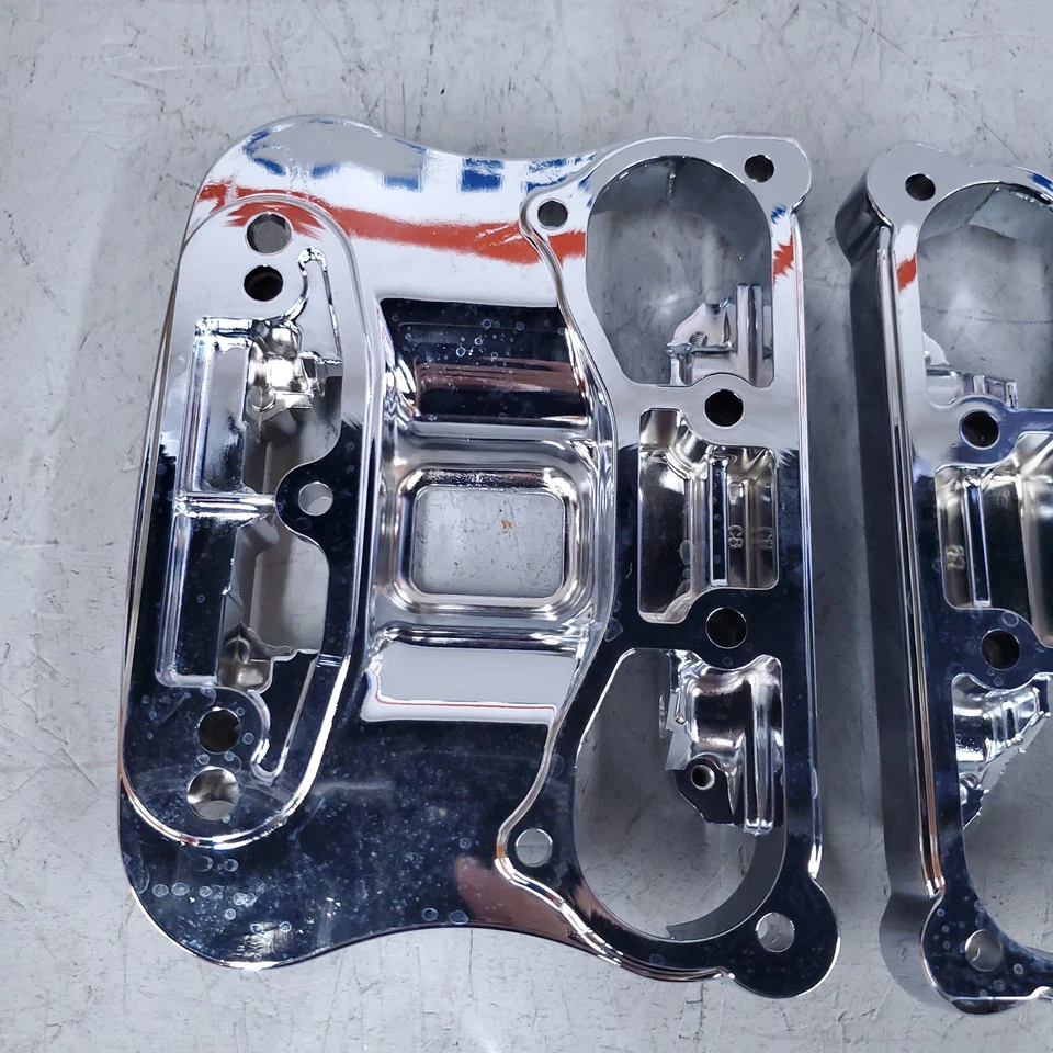 Juego de cubiertas basculantes interiores cromadas 96-06 17537-96C Harley-Davidson XL 1200C Sportster Foto 2 de 4