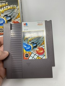 Marble Madness (Nintendo NES, 1989) CIB Complete Game Manual Box Authentic