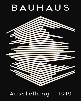 【SALE】. BAUHAUS-206 ［額装・A1版］デザインポスター Retro Bauhaus Exhibition Poster - Modernist Wall Art - 12X16/16X20
