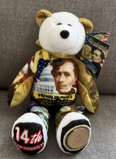 Limited Treasures Presidential Coin Bear - 14th President Pierce Ltd Ed 1/9999