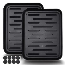 Boot Tray for Entryway Indoor 2 Pack Plastic Small Shoe Mat Narrow Boot Tray ...