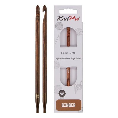 Ginger Afghan/Tunisian Crochet Hook | US Size J (6mm)