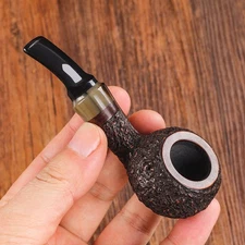 Classic Briar Apple Pipe Handmade Old-fashioned Solid Wood Pipes Tobacco Pipes