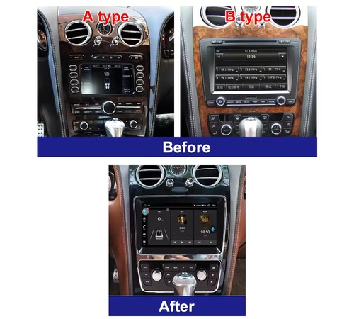 9" For Bentley Flying Spur Continental GT 05-12 CarPlay GPS 4+64GB Stereo Radio - Foto 3 di 22