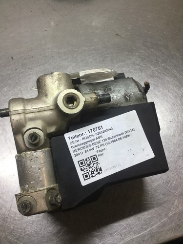 170751 Bremsaggregat ABS MERCEDES-BENZ 124 Stufenheck (W124) 0265200043 BOSCH 2