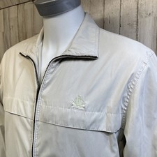 Veste IZOD Homme Taille L Beige – Coupe-vent Polaire Doublé – Occasion Bon état