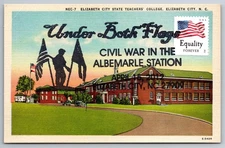 #4675 US Flag Equality Maxi Card Civil War cancel