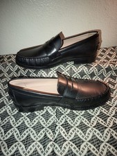 Authentic Black/Gold Cole Haan Women's Stassi Soft Penny Loafers Grand 360 Sz 7