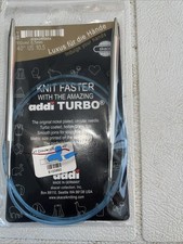 SKACEL ADDI TURBO  ROCKET CIRCULAR KNITTING NEEDLES SIZE 100cm/US 10.5/ 40  