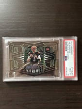 Joe Burrow 2022 Obsidian Vitreous Electric Etch Green /25 Die-Cut PSA 10 POP 1