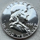 1961 Proof Franklin Half Dollar 90% Silver-INV#8694