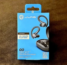 JLab Go Sport + Bluetooth Earbuds - Color Is Graphite 