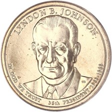 2015 D Presidential Dollar Lyndon B Johnson BU Clad See Pics A912