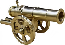 Model Cannon Decoration,Mini Cannon Home Solid Brass Cannon Brass Statue for She