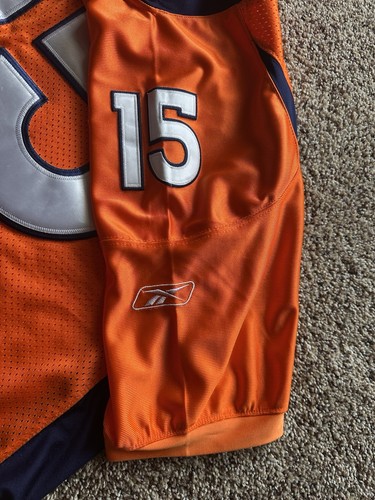 Denver Broncos Tim Tebow Orange #15 Reebok Onfield NFL Jersey Size 48 - Picture 7 of 7