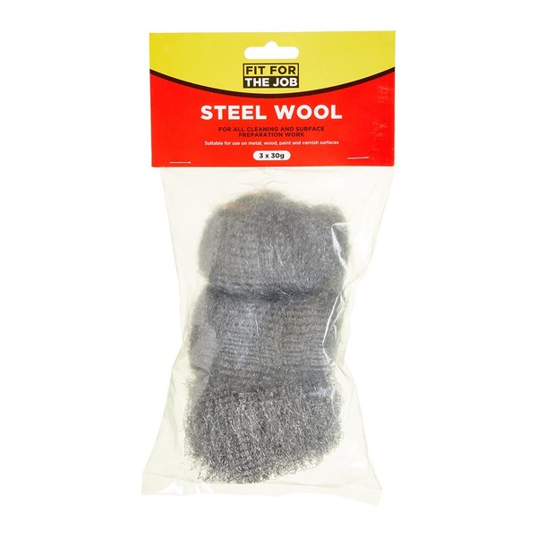 Stahlwolle Set 3-Tlg. Reinigung Polieren Holz Metall Messing Fit For The Job-image