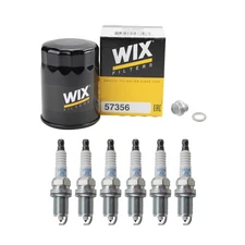 Wix Engine Oil Filter & NGK 6 Laser Platinum Spark Plugs kit for Odyssey 3.5L V6