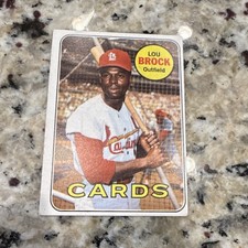 Topps 1969 Lou Brock #85 St. Louis Cardinals MLB 1969 Topps Baseball Card