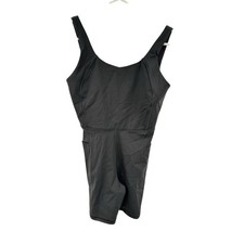 CALIA Women's Inspire Short Bodysuit Pure Black Size Large