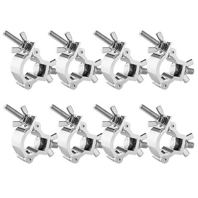 8PCS 1.18-1.38 Inch Premium Stage Lighting Truss Clamps DJ Lighting Clamp Set