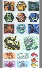 Pokemon Pocket Monsters Sticker Sheet Set Collectible Japan Import Shoywa Note
