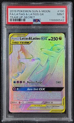 バンダイ　融合　PSA9 ✨ PSA 9 MINT ✨ 2019 Pokémon Sun & Moon Team Up #190 Latias