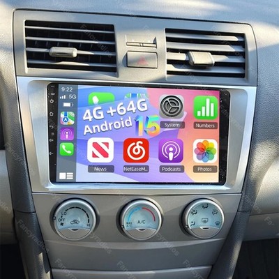 For Toyota Camry 2007-2011 Android 15.0 CarPlay Car Stereo GPS Navi Radio 4+64GB
