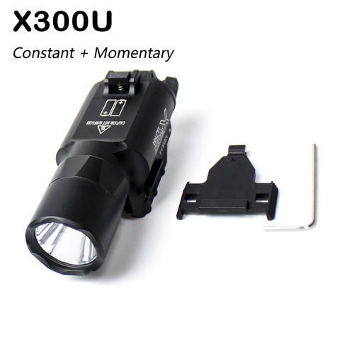 X300U-B X300-B X300U Ultra LED Weapon Flashlight Outdoor For Pistol Handgun Rail - Foto 13 di 23