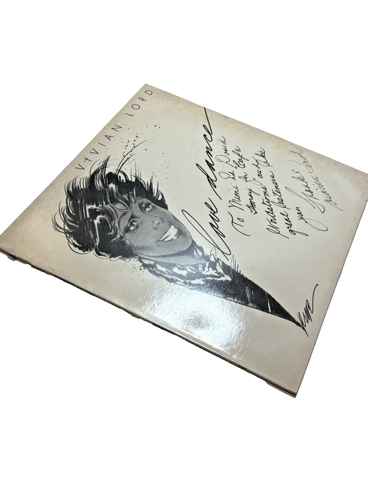 VIVIAN LORD - Love Dance SIGNED  VINYL LP 1984 BEBOP JAZZ RARE STASH RECORDS - Imagem 4 de 4